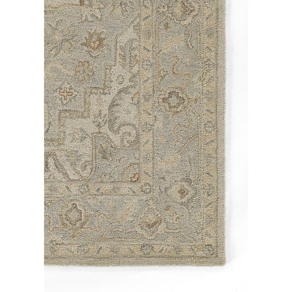 Traditional Runner Area Rug, Light Blue, 2'3" X 8' Runner