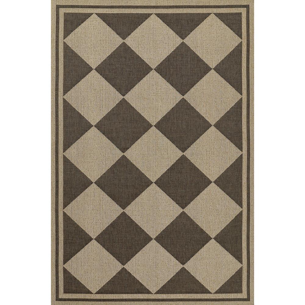 Contemporary Runner Area Rug, Black, 2'7" X 7'6" Runner
