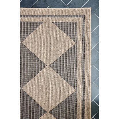 Contemporary Runner Area Rug, Black, 2'7" X 7'6" Runner