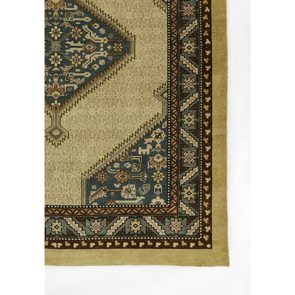 Traditional Rectangle Area Rug, Blue, 5' X 8'