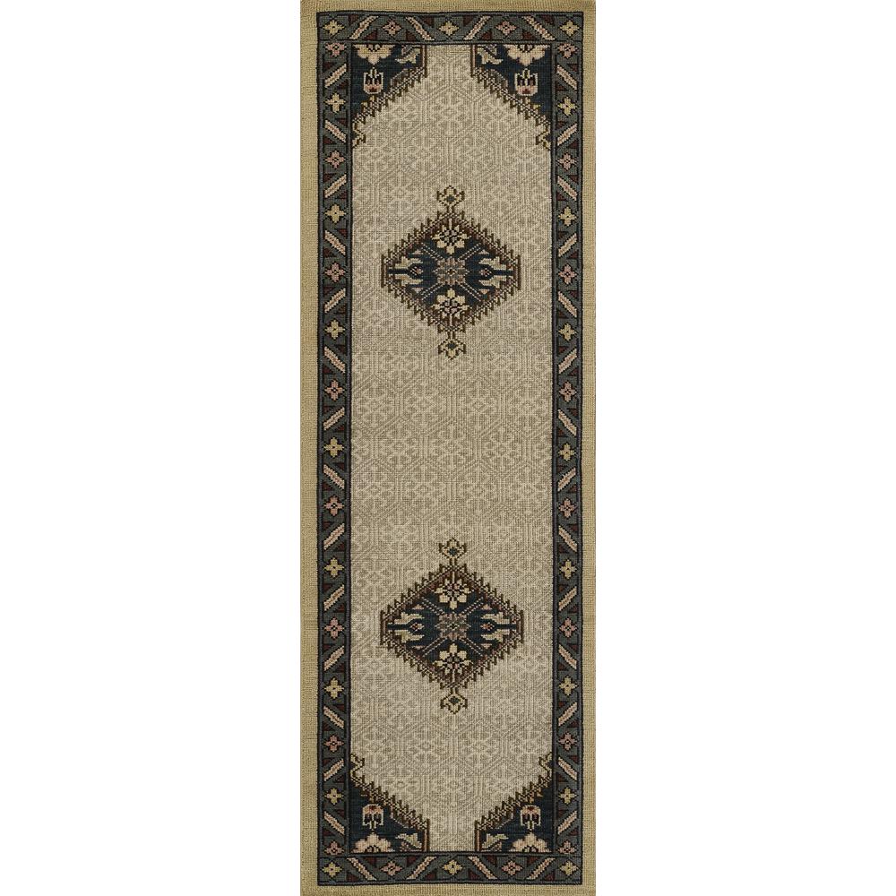 Traditional Rectangle Area Rug, Blue, 5' X 8'