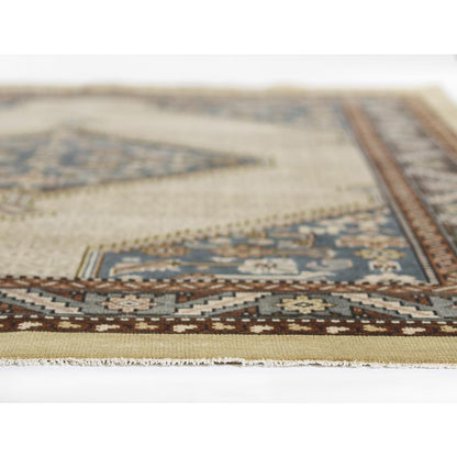 Traditional Rectangle Area Rug, Blue, 5' X 8'