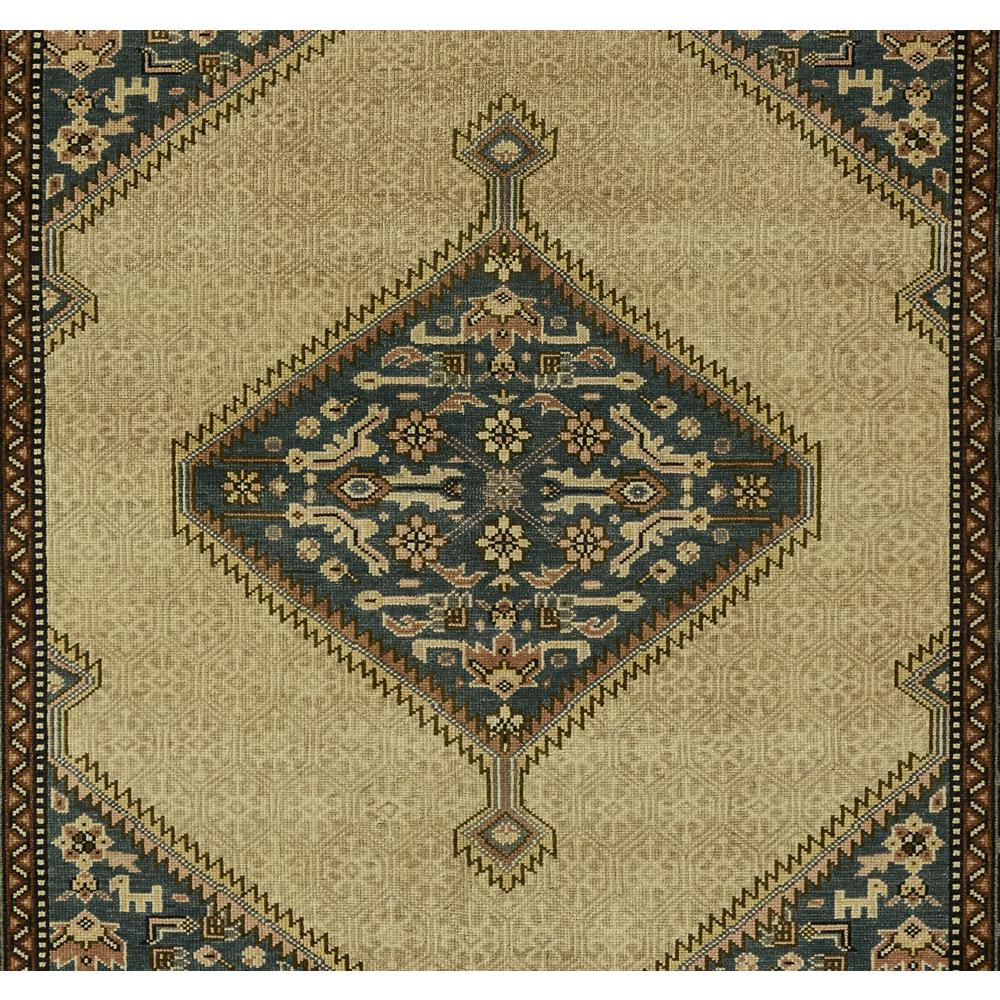 Traditional Rectangle Area Rug, Blue, 5' X 8'