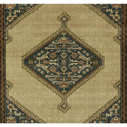 Traditional Rectangle Area Rug, Blue, 5' X 8'
