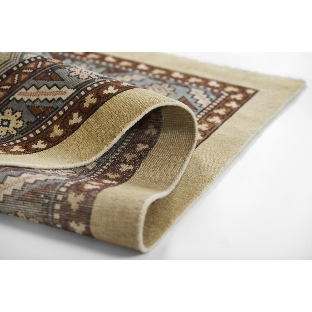 Traditional Rectangle Area Rug, Blue, 5' X 8'