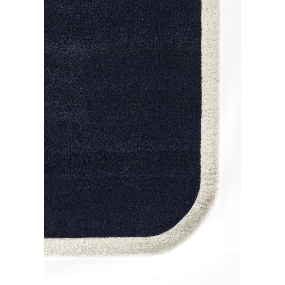Contemporary Runner Area Rug, Navy, 2'6" X 8' Runner