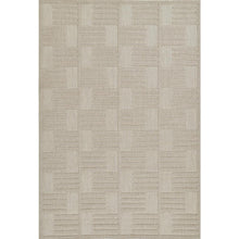 Contemporary Rectangle Area Rug, Beige, 3'11" X 5'7"