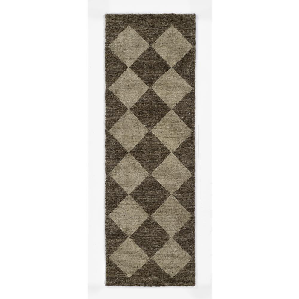 Contemporary Rectangle Area Rug, Brown, 8' X 10'