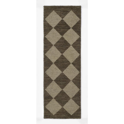 Contemporary Rectangle Area Rug, Brown, 8' X 10'