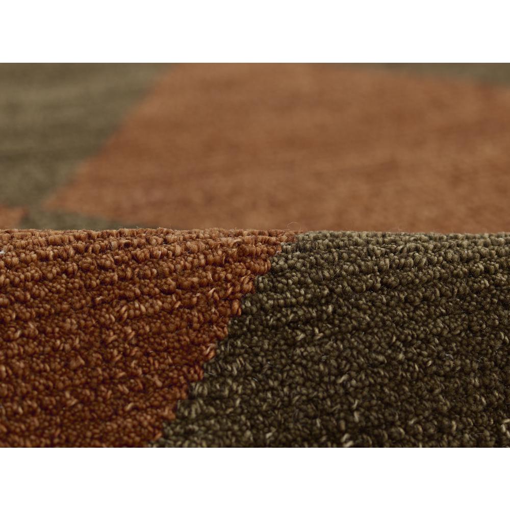 Contemporary Runner Area Rug, Copper, 2'6" X 8' Runner