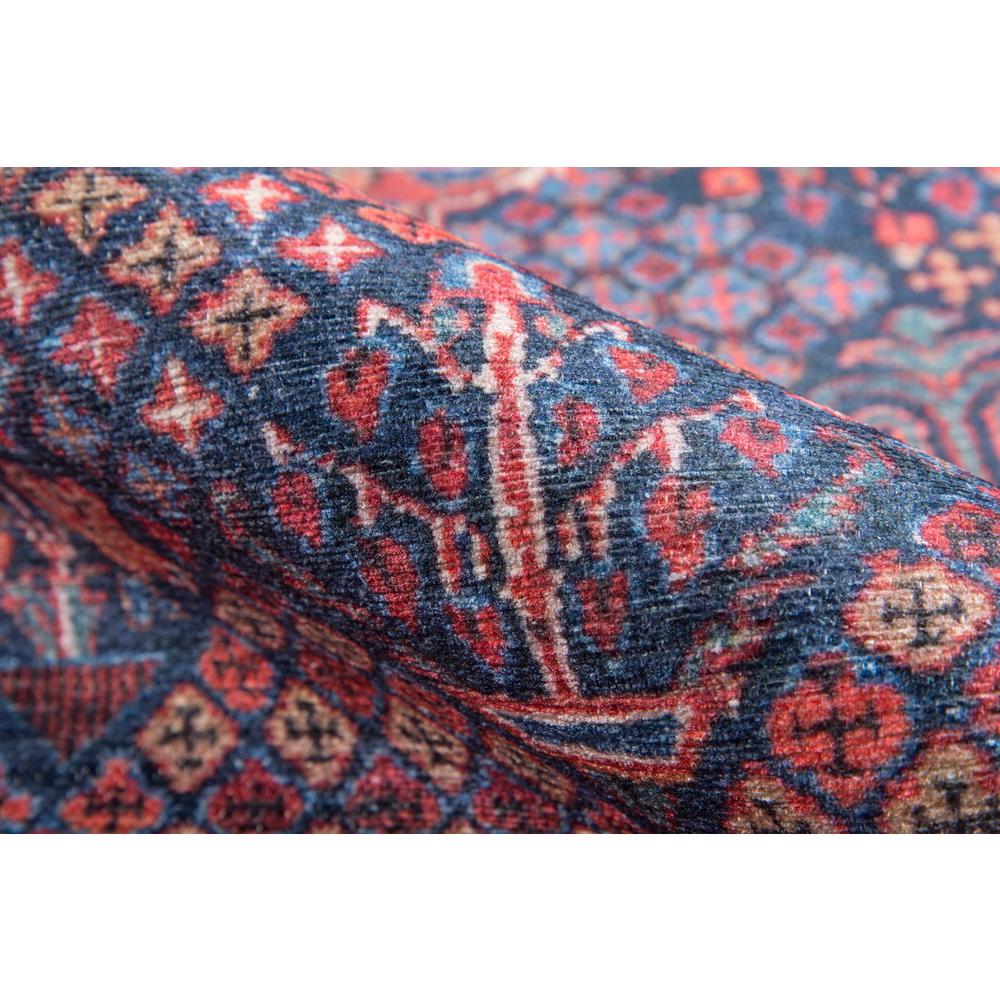 Traditional Rectangle Area Rug, Navy, 3' X 5'