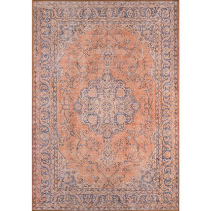 Traditional Rectangle Area Rug, Copper, 3' X 5'
