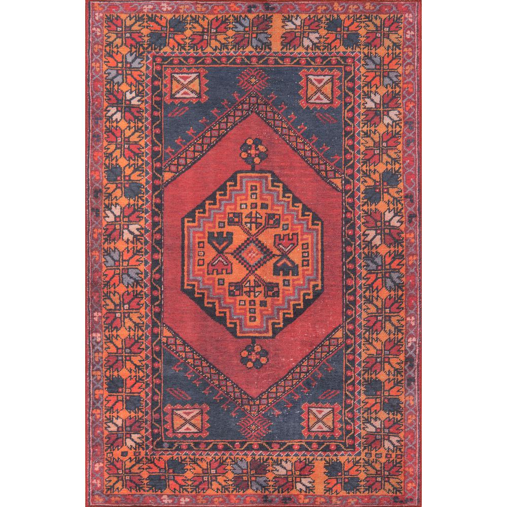 Traditional Rectangle Area Rug, Red, 3' X 5'