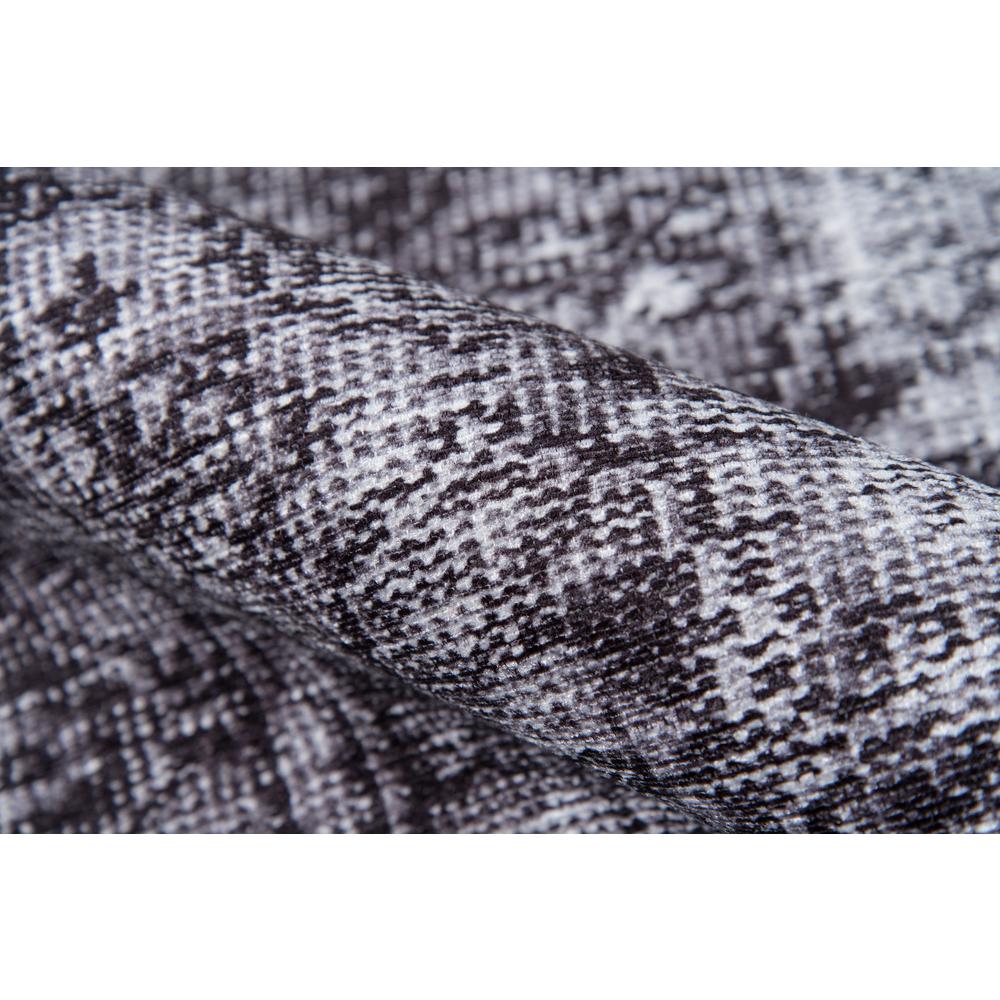 Traditional Rectangle Area Rug, Charcoal, 3' X 5'