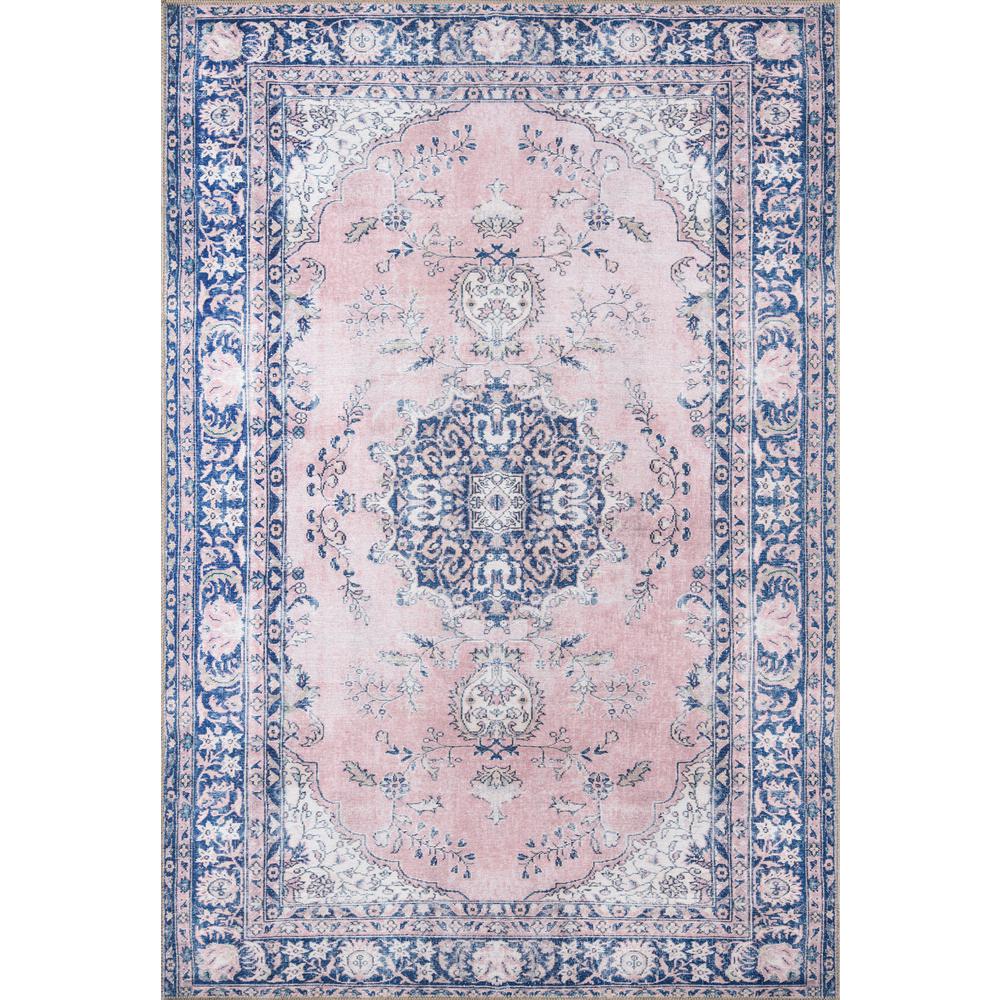 Traditional Rectangle Area Rug, Pink, 3' X 5'