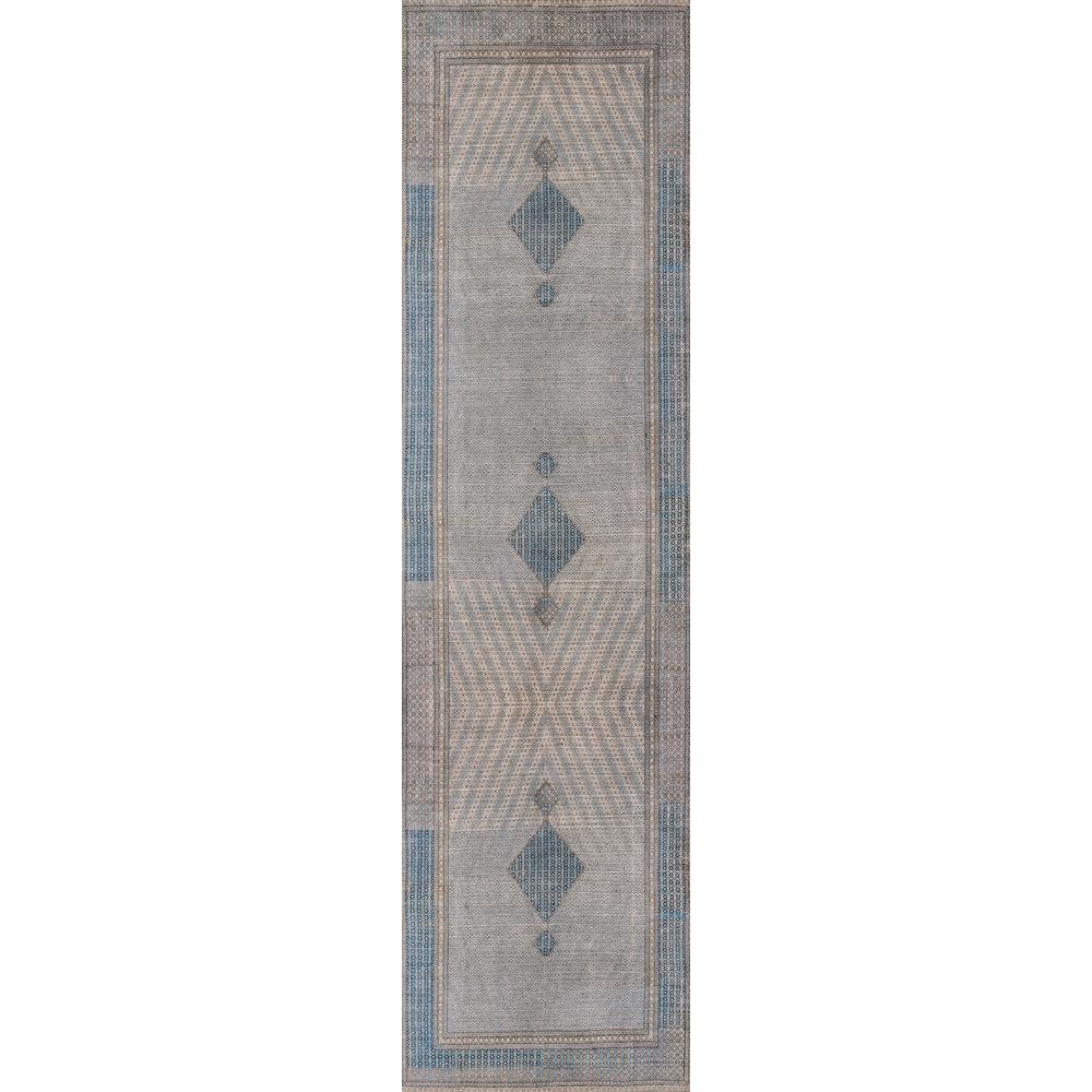 Traditional Rectangle Area Rug, Blue, 2' X 3'