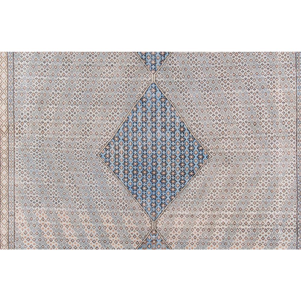 Traditional Rectangle Area Rug, Blue, 2' X 3'