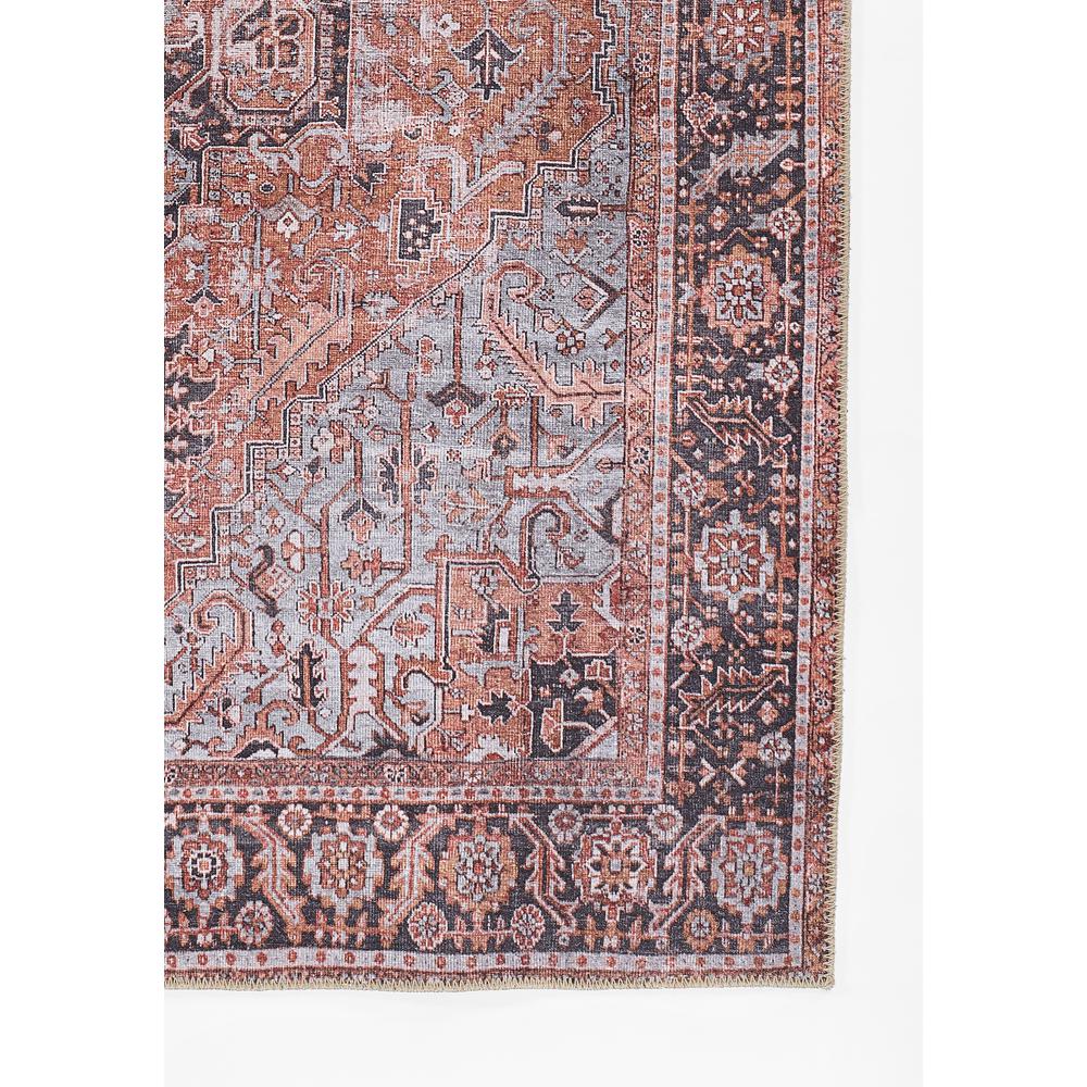 Traditional Rectangle Area Rug, Copper, 2' X 3'