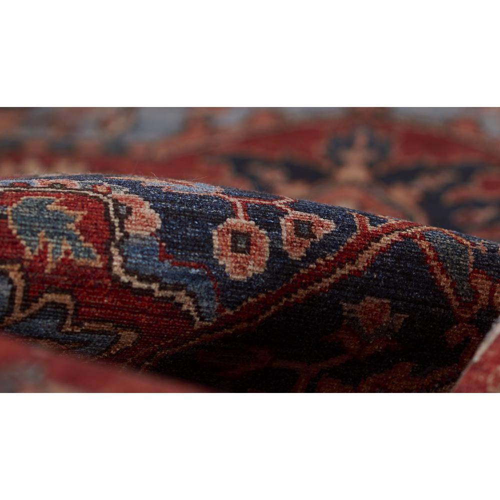 Traditional Rectangle Area Rug, Red, 2' X 3'