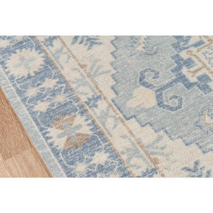 Traditional Rectangle Area Rug, Blue, 3'3" X 5'
