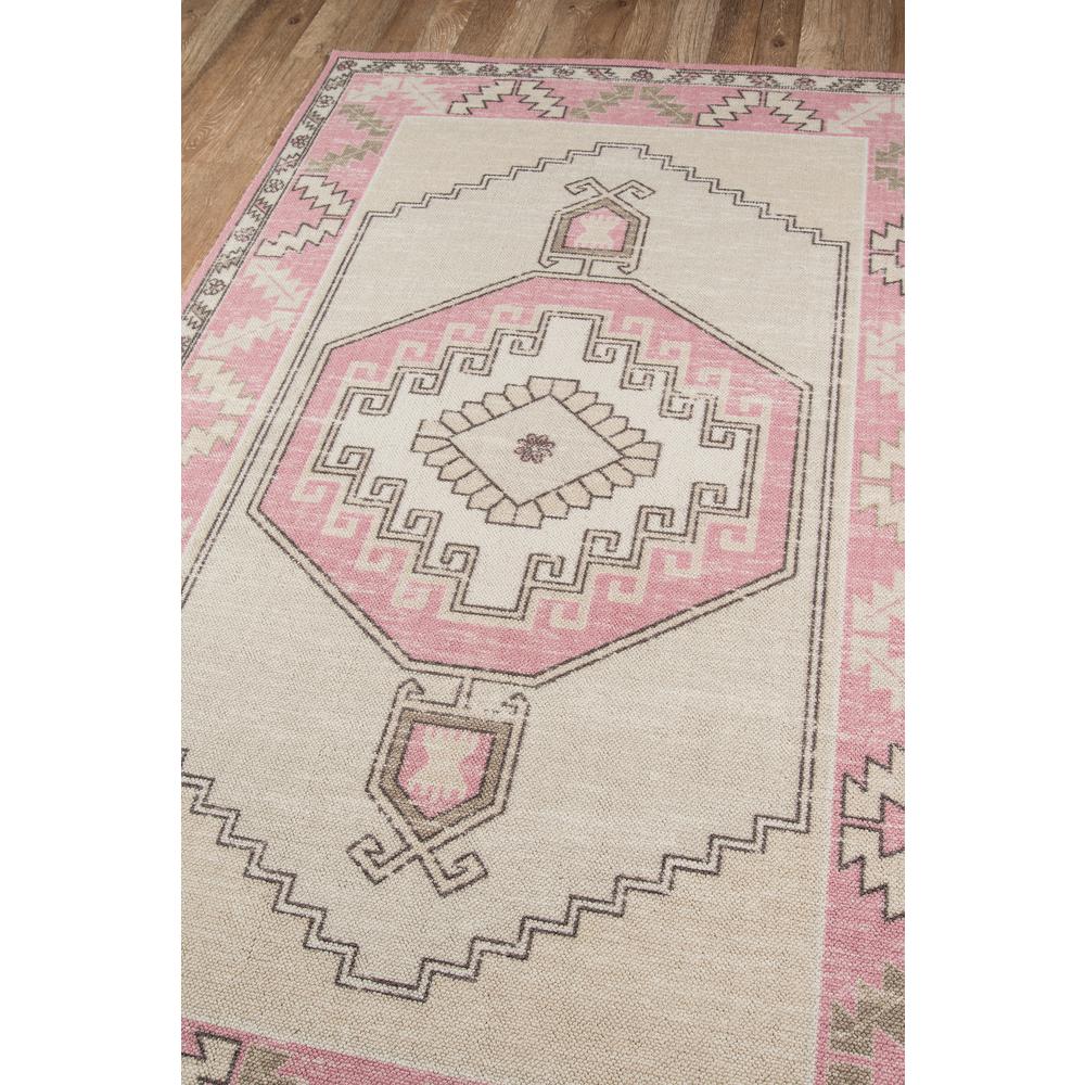 Traditional Rectangle Area Rug, Pink, 3'3" X 5'