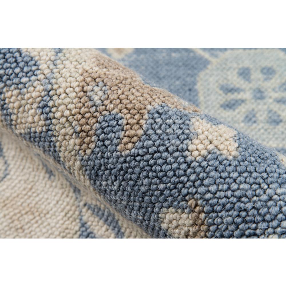 Traditional Rectangle Area Rug, Light Blue, 3'3" X 5'