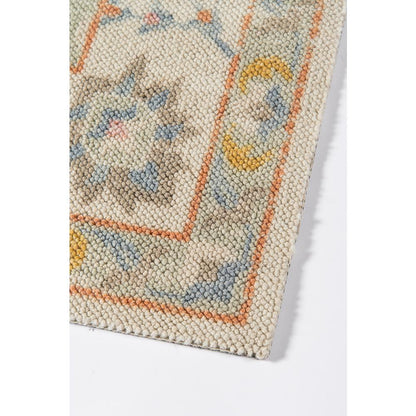 Traditional Rectangle Area Rug, Light Blue, 3'3" X 5'