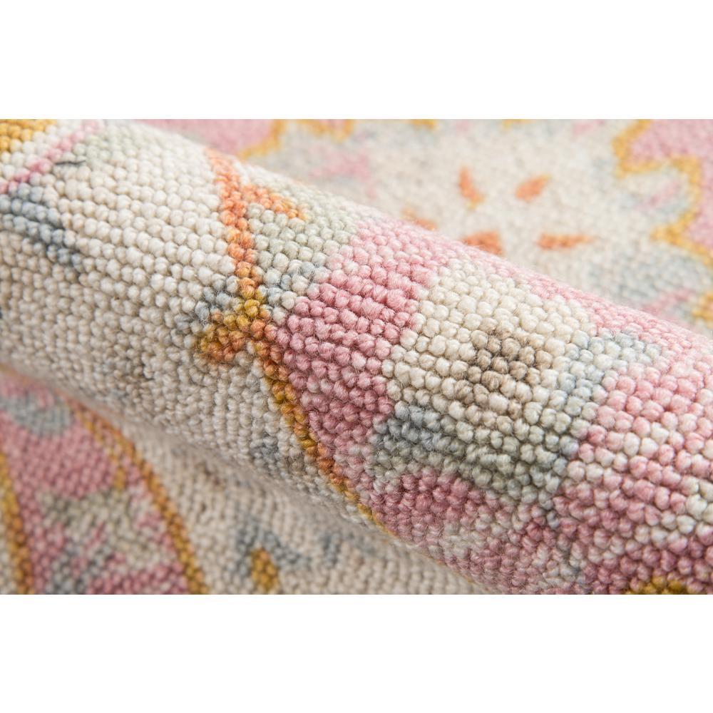 Traditional Rectangle Area Rug, Pink, 3'3" X 5'