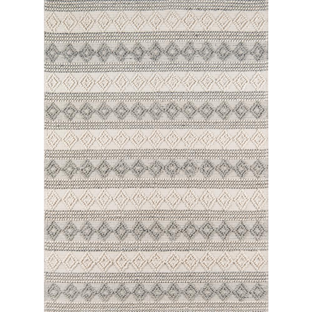 Contemporary Rectangle Area Rug, Ivory, 3' X 5'