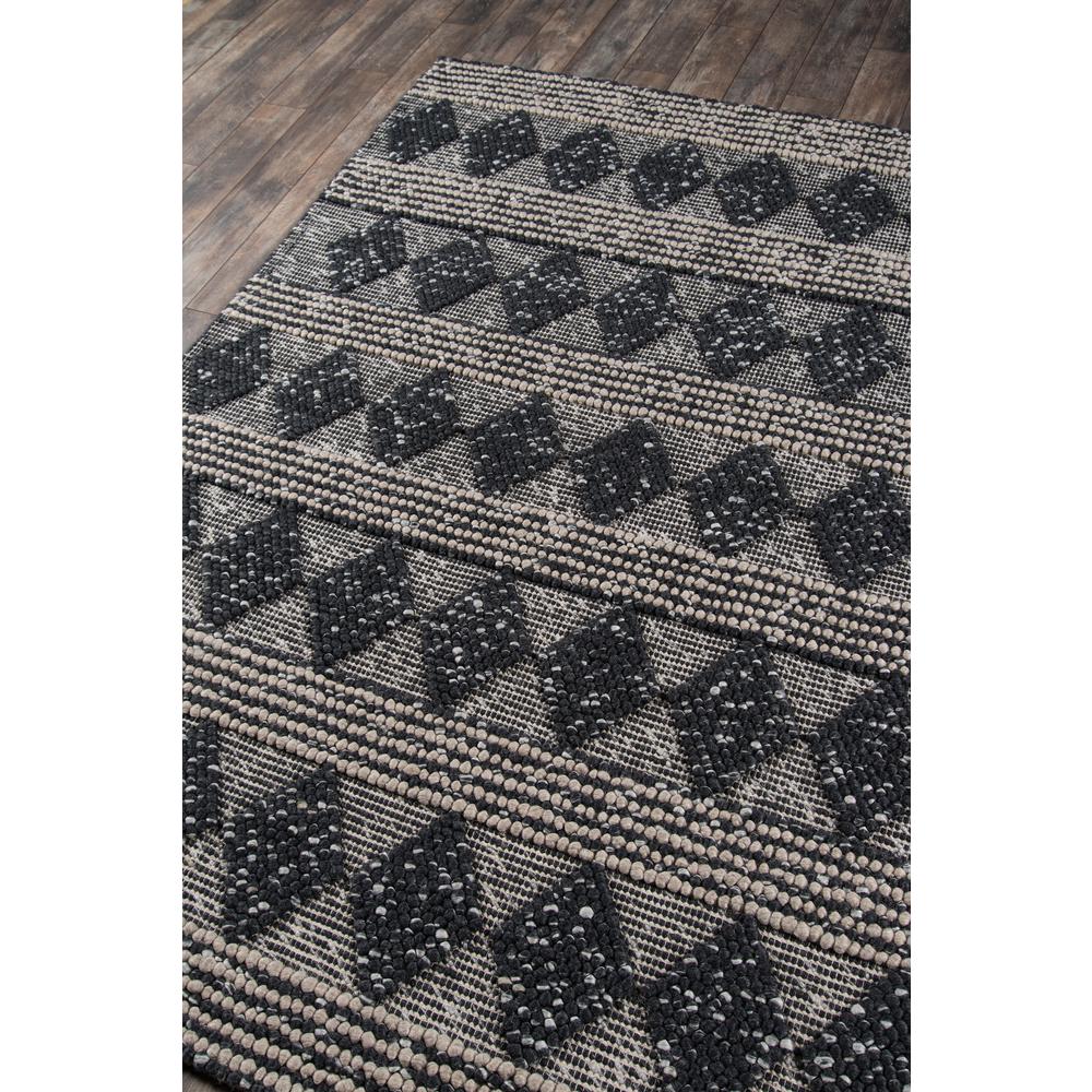 Contemporary Rectangle Area Rug, Charcoal, 3' X 5'