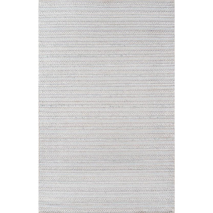Contemporary Rectangle Area Rug, Light Grey, 3' X 5'
