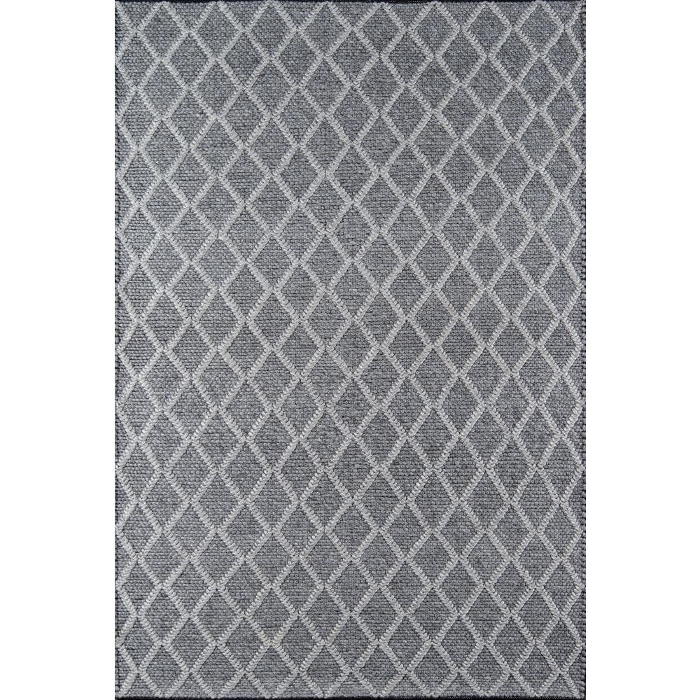 Contemporary Rectangle Area Rug, Charcoal, 3' X 5'