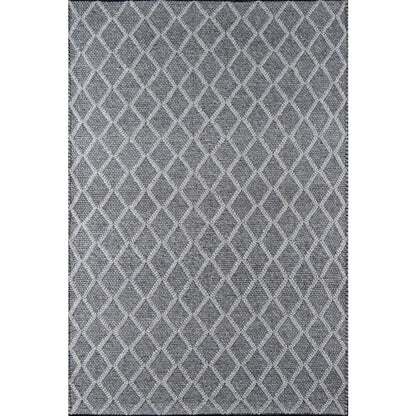Contemporary Rectangle Area Rug, Charcoal, 3' X 5'