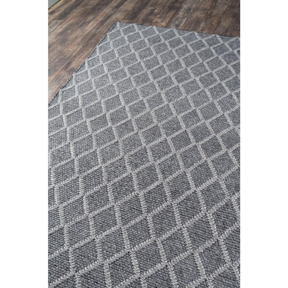 Contemporary Rectangle Area Rug, Charcoal, 3' X 5'