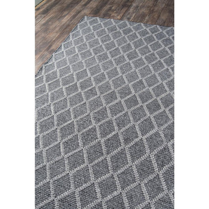 Contemporary Rectangle Area Rug, Charcoal, 3' X 5'