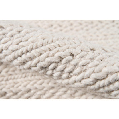 Contemporary Rectangle Area Rug, Ivory, 3' X 5'