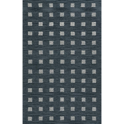 Contemporary Rectangle Area Rug, Blue, 3'6" X 5'6"