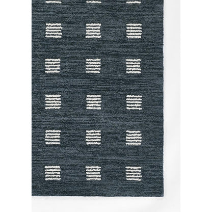 Contemporary Rectangle Area Rug, Blue, 3'6" X 5'6"