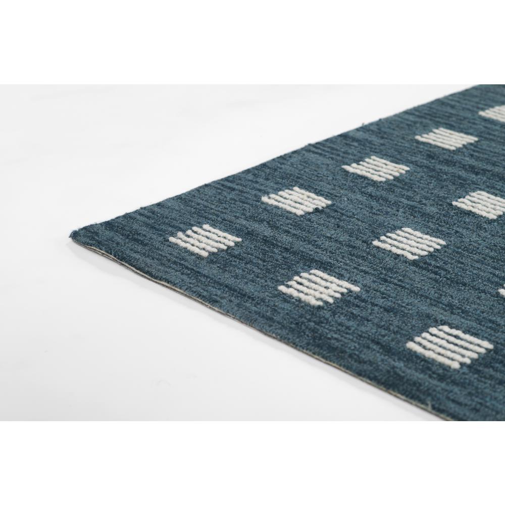 Contemporary Rectangle Area Rug, Blue, 3'6" X 5'6"