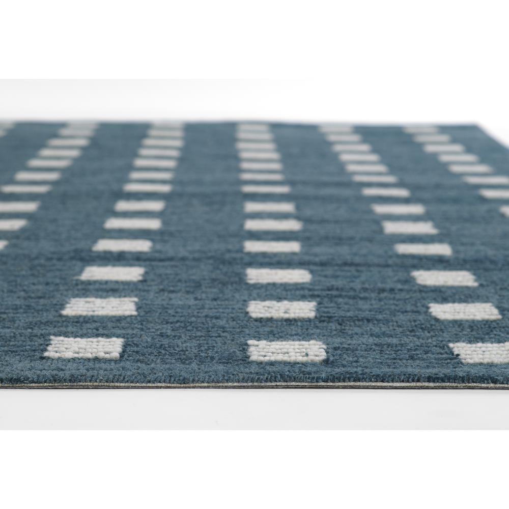 Contemporary Rectangle Area Rug, Blue, 3'6" X 5'6"