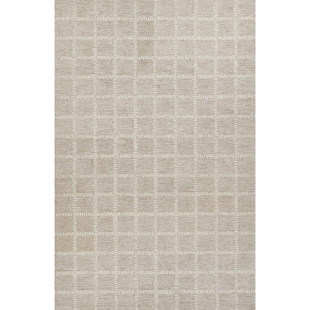 Contemporary Rectangle Area Rug, Beige, 3'6" X 5'6"