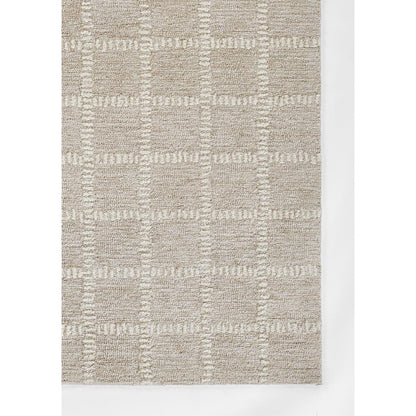 Contemporary Rectangle Area Rug, Beige, 3'6" X 5'6"