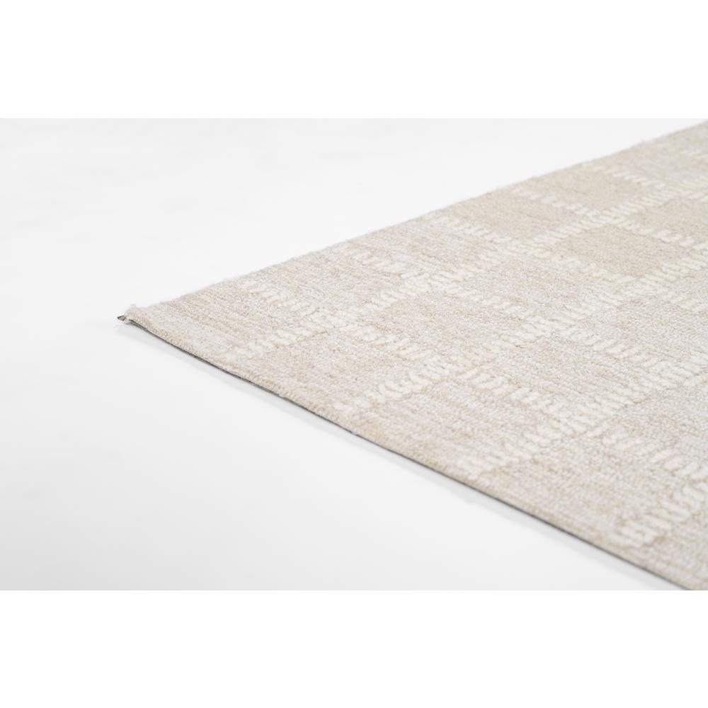Contemporary Rectangle Area Rug, Beige, 3'6" X 5'6"