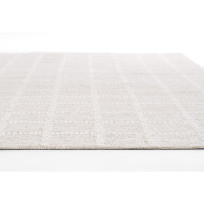 Contemporary Rectangle Area Rug, Beige, 3'6" X 5'6"