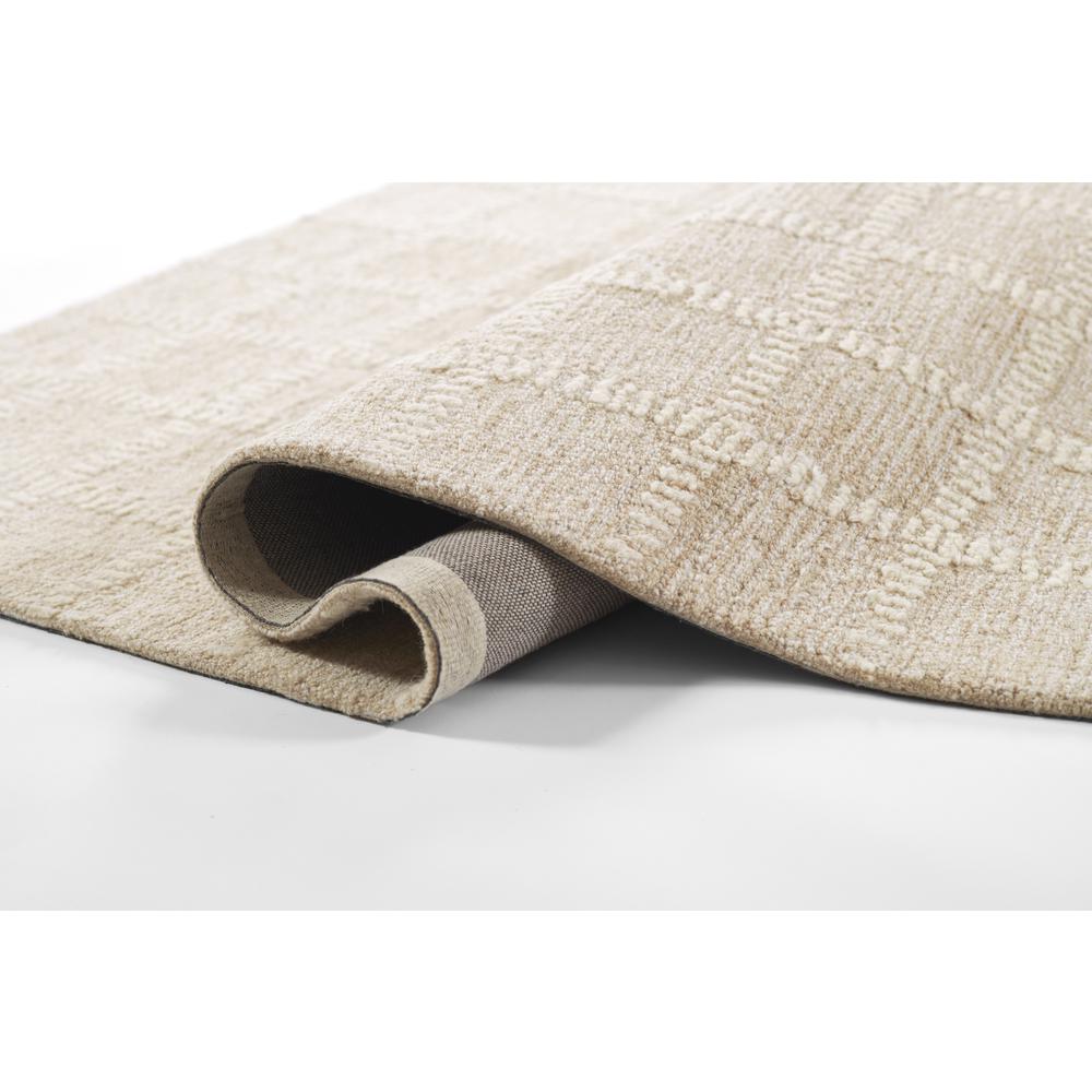Contemporary Rectangle Area Rug, Beige, 3'6" X 5'6"