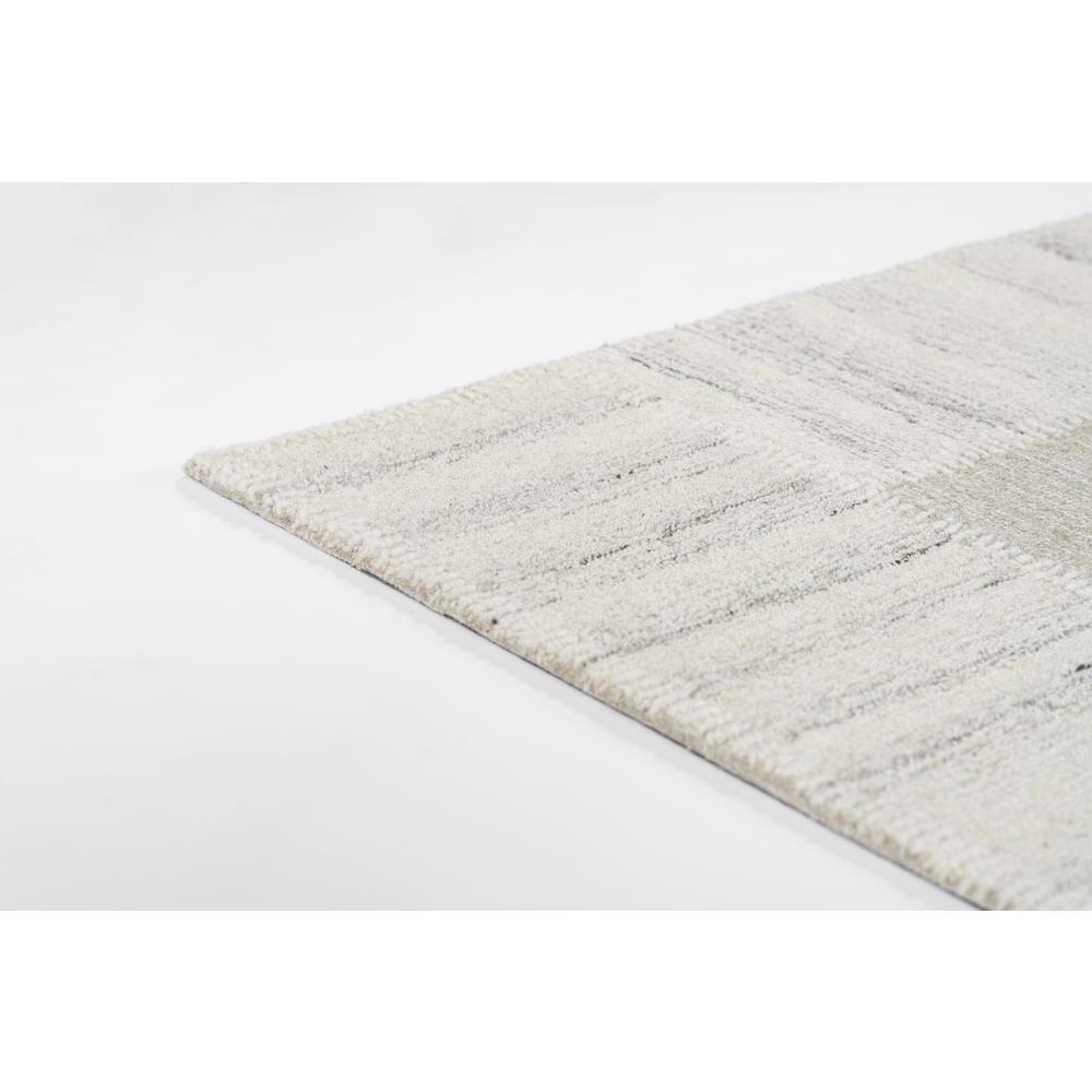 Contemporary Rectangle Area Rug, Grey, 3'6" X 5'6"