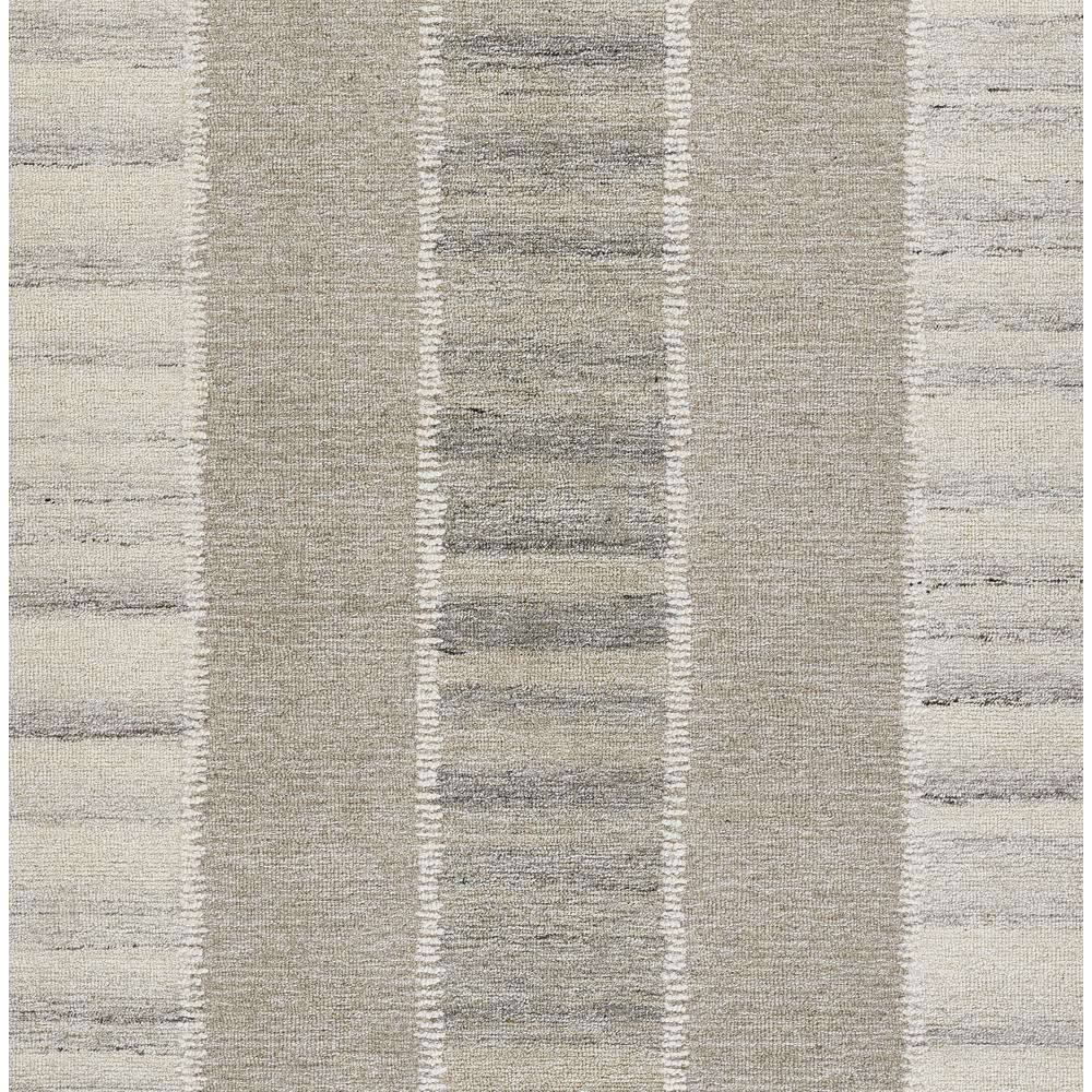 Contemporary Rectangle Area Rug, Grey, 3'6" X 5'6"