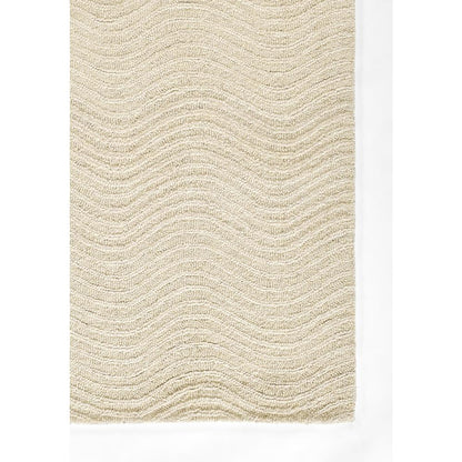 Contemporary Rectangle Area Rug, Ivory, 3'6" X 5'6"
