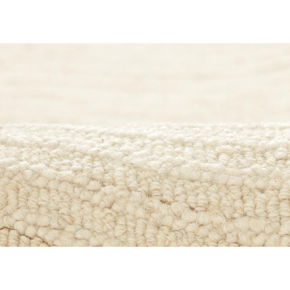 Contemporary Rectangle Area Rug, Ivory, 3'6" X 5'6"