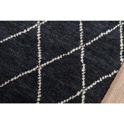 Transitional Rectangle Area Rug, Charcoal, 3'6" X 5'6"